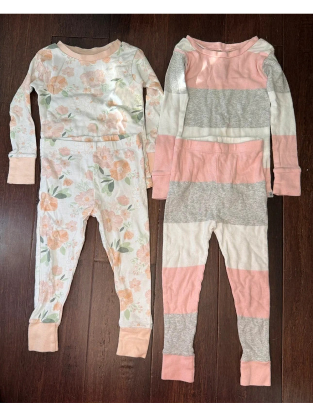 2-Pair 2T Honest Baby Clothing 2 Piece Pajamas
